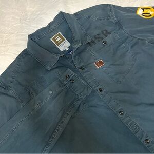 G-Star Raw Cargo Line Button Long Sleeve Shirt Men’s XXL Work Rugged